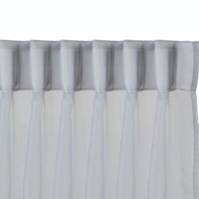 Sheer Curtain 150x250 - Set/2 - Hooks - Taupe