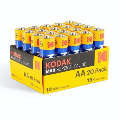 Kodak MAX Alkaline Batteries - AA 20pack