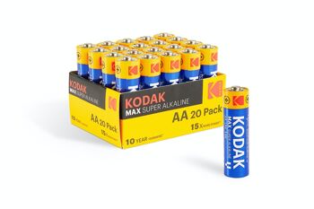 Piles alcalines Kodak MAX - AA Lot de 20 4