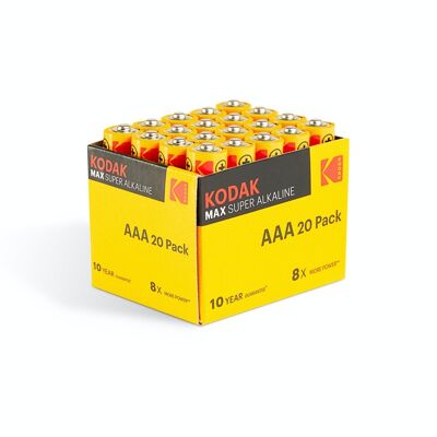 Kodak MAX Alkaline Batteries - AAA 20pack