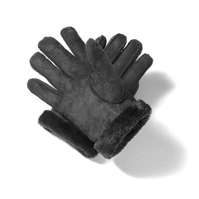 Leather Gloves - Black M
