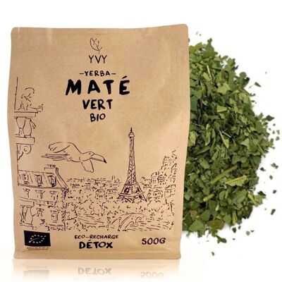 Bio-Grüner Mate – Öko-Nachfüllpackung, 500 g