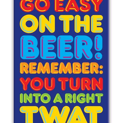 Funny Beer Twat Fridge Magnet