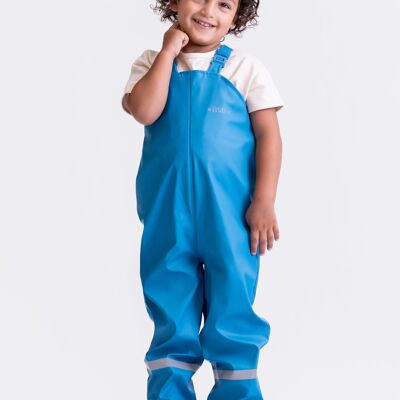 Pantaloni fango Salopette antipioggia Pantaloni Buddel sostenibili - azzurri