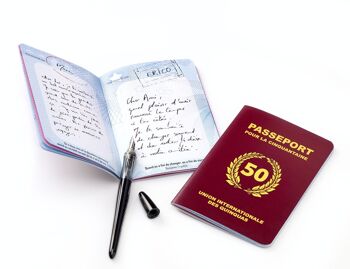 Passeport pour la Cinquantaine | Livre d'or d'Anniversaire 50 ans