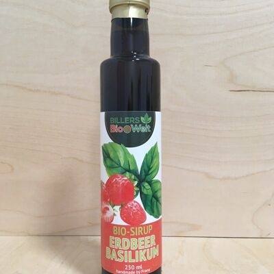 Billers BIO Strawberry Basil Syrup 250 ml