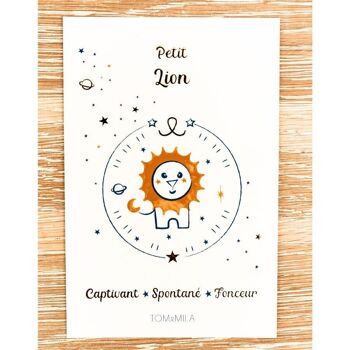 Carte de voeux décorative Petit Lion 2