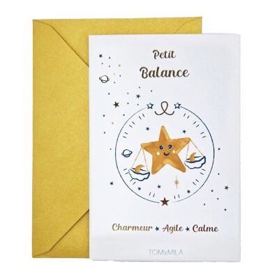 Decorative greeting card Little Libra