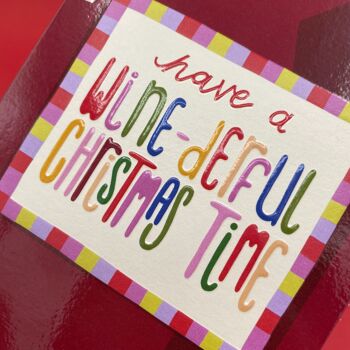 Carte 'Have a wine-derful Christmas Time' 2