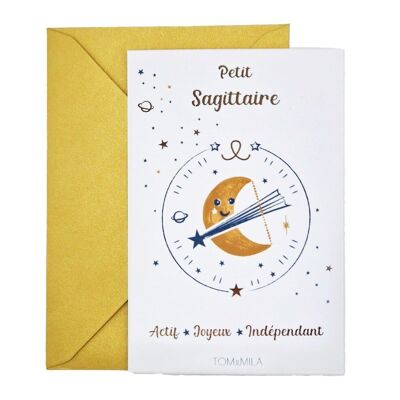Decorative greeting card Little Sagittarius