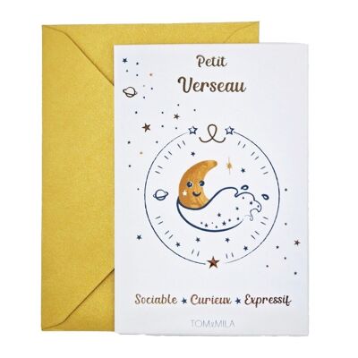Decorative greeting card Little Aquarius