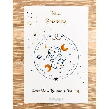 Carte de voeux décorative Petit Poissons 3