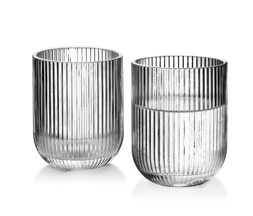 Elise Stripe Set of 6 glasses 300ml 7.5xh9.5cm