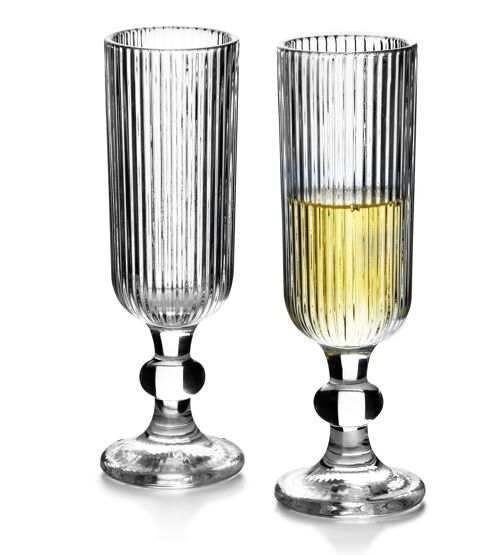 ELISE Stripe Set of 6 glasses 185ml 6xh18cm