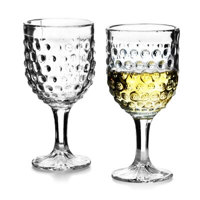 Elise Dots Set of 6 glasses 280ml 7.5xh15cm