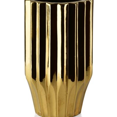 YVONNE GOLD VASE 14xh24.5cm