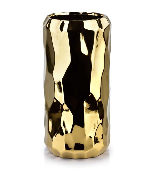 BABETTE GOLD VASE 13xh26cm