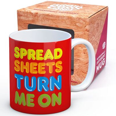 Funny Spreadsheets Turn Me On Mug