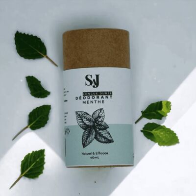 Solid Natural Field Mint Deodorant - Long Lasting