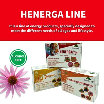 Lemuria - Henerga Tiger - Fast Energy, Contre la Fatigue Physique et Mentale - Complément Alimentaire à Base de Plantes et Dérivés - Dans un nouveau format, 10 sticks de 10 ml 6