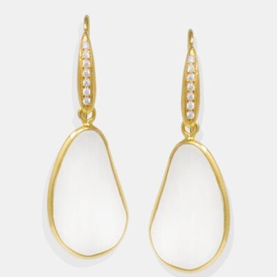 Paddle Gold-plated Earrings