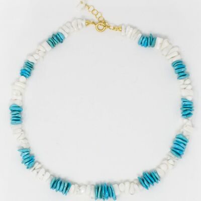 Positano Shell & Turquoise Necklace