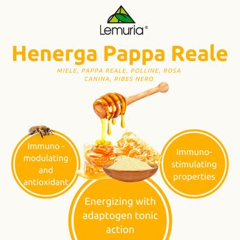 Lemuria - Henerga à la Gelée Royale Complément Alimentaire Végétal et Dérivés - Nouveau format, 10 sticks de 10 ml 2