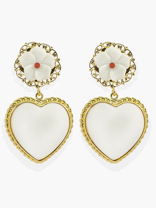 Romantica Coral Earrings