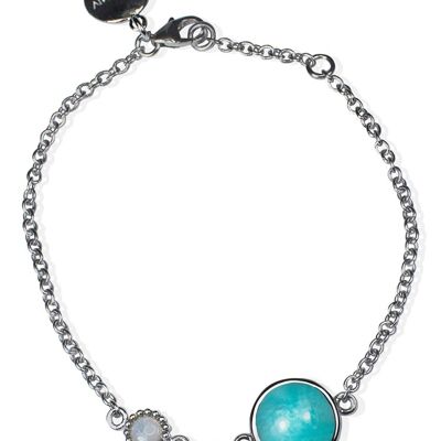 Bracelet Satellites Amazonite & Opale