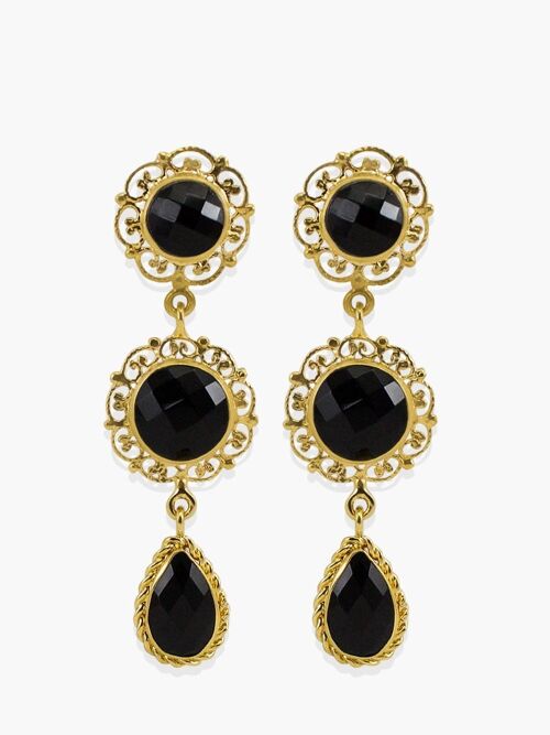 Taormina Black Onyx Earrings