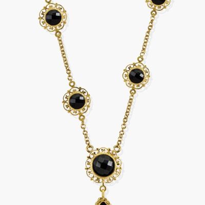 Collier Onyx Noir Taormina