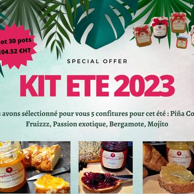 KIT SUMMER 2023 - set of 30 jars of summer jams