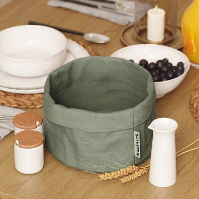 bread basket fabric | Bread Basket | Storage Basket Green/Khaki