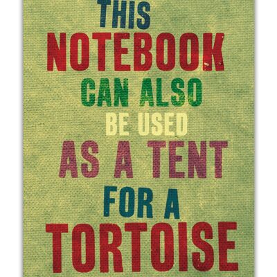 Tortoise Tent Notebook A6 Notebook