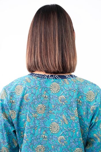 Ensemble pyjama Waterlily (haut caftan imprimé + bas) 3