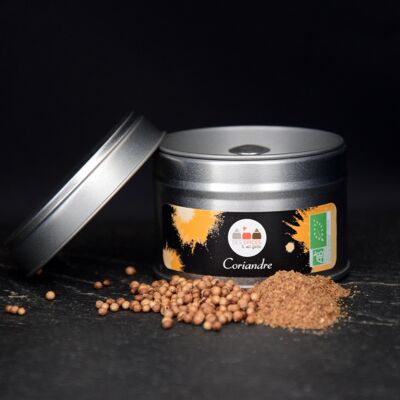 Organic* ground coriander seeds - Tin box