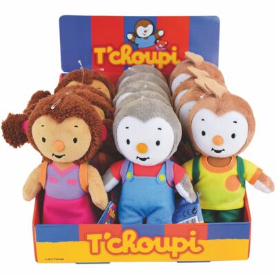 T'Choupi, Friends Soft Toys 18 cm e, display box