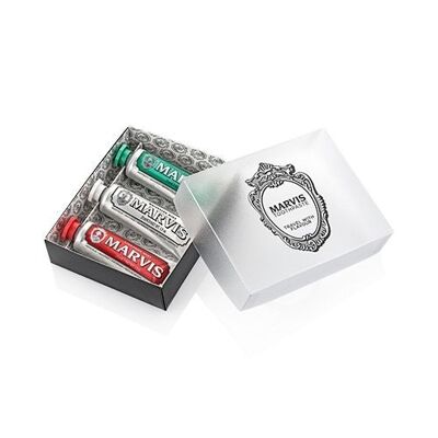 Estuche 3 Sabores Pasta de Dientes- 3 X 25 ML - (Classic Strong Mint, Whitening Mint y Cinnamon Mint )