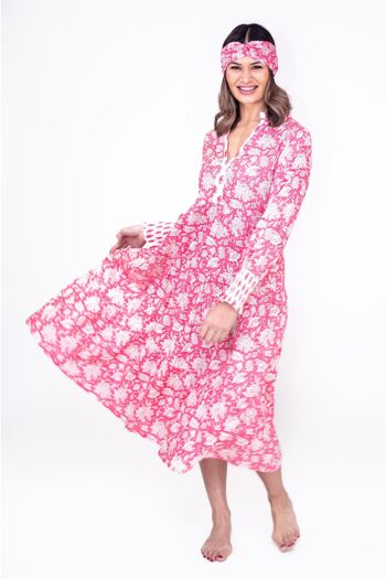 Robe cachemire pivoine 1