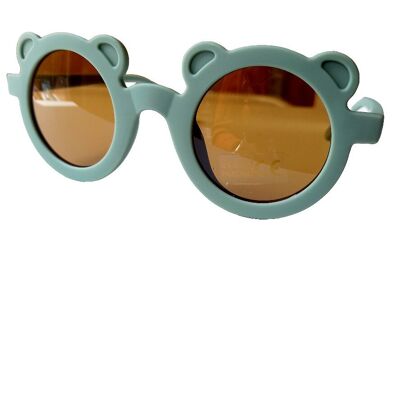 Sonnenbrille Kinder Bär grün | Sonnenbrille für Kinder
