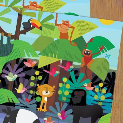 Papier d'emballage cadeau WP113 Jungle