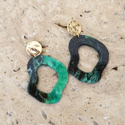 LAGOON Earrings - Malachite