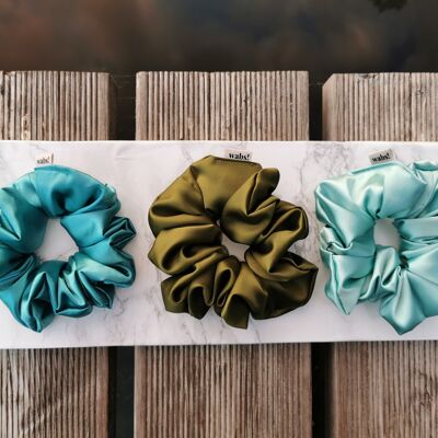 Scrunchie acquamarina chiaro