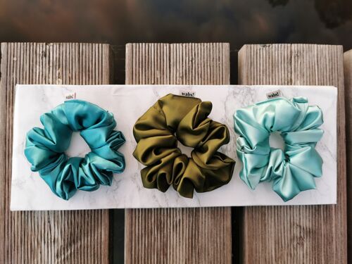 Ocean Blue Scrunchie