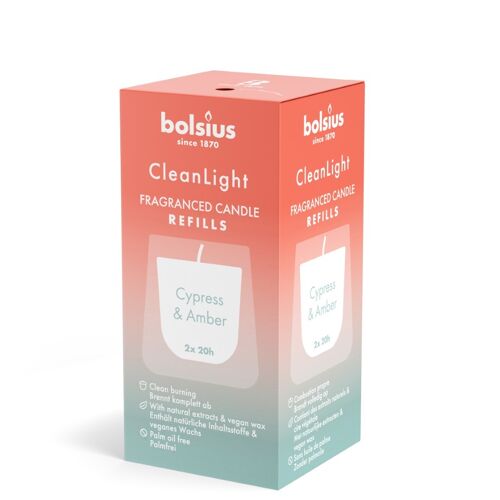 Clean Light navulling 2 pack ypress / Amber