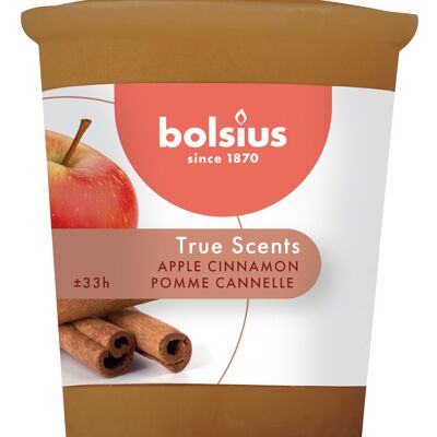 True Scents votive rond 53/45 doos 12 stuks Apple Cinnamon