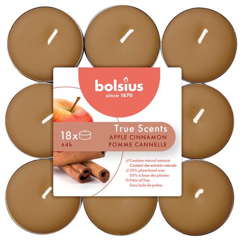 True Scents geurtheelicht brick 18 Apple Cinnamon