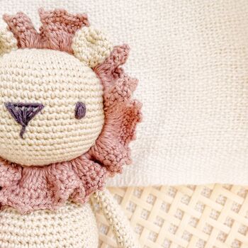 Crochet Amigurumi Lion Jouet / Certifié UKCA-CE 2