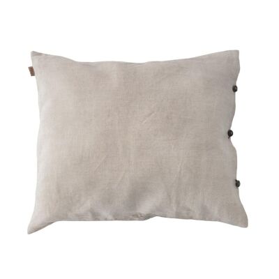 CARLA linen pillow case, 50 x 60 cm, natural linen
