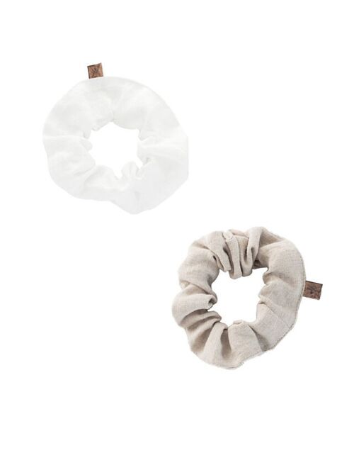 HELGA linen scrunchie, off-white